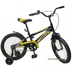 Велосипед FLASH 18" черный Baby Tilly T-21843